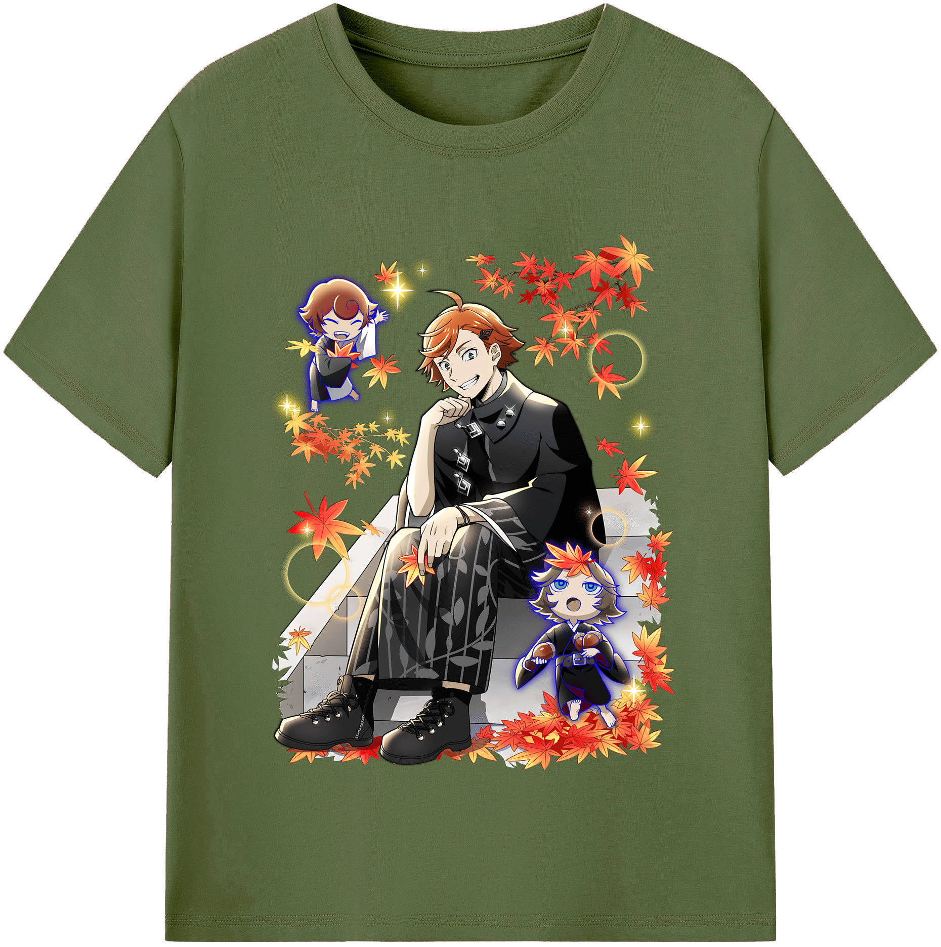（画像用） 文豪ストレイドッグス Bungo Stray Dogs 綿100％半袖Tシャツ（フロントプリント）